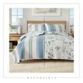 thumbnail image 3 of Great Bay Home Reversible Striped Coastal Quilt Set with Shams (Twin / Twin XL, Flag Stripe / Ocean Stories), 3 of 6