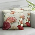 thumbnail image 3 of nygtbtfer Pink Floral Throw Pillow Set of 2 Pink Pillows Case Gift for Mother Grandma Gift Home Decor White, 3 of 7