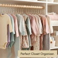 thumbnail image 6 of Concepts Baby Hangers, Gold Acrylic Glitter Infant Hangers with Gold Hook - Space-Saving Clothes Hanger, 20-Pack, 6 of 7