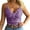 Purple, variant on Women's Soft Casual Lace Crochet Spaghetti Strap Cami Crop Top Camisole