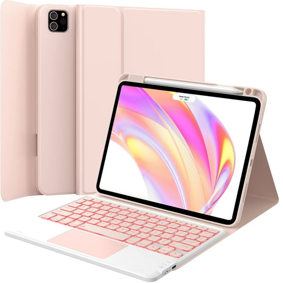 GreenLaw for iPad Pro 11 inch Case with Keyboard, for iPad Pro 11 (4th/3rd/2nd/1st Gen) & iPad Air 11(M2,2024) & 5th/4th Gen, Stain Resistant Cover, 7-Colo