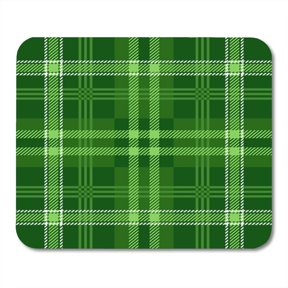 SIDONKU Pattern Plaid Tartan Green Color Scottish Lumberjack and Hipster Tiles Mousepad Mouse Pad Mouse Mat 9x10 inch