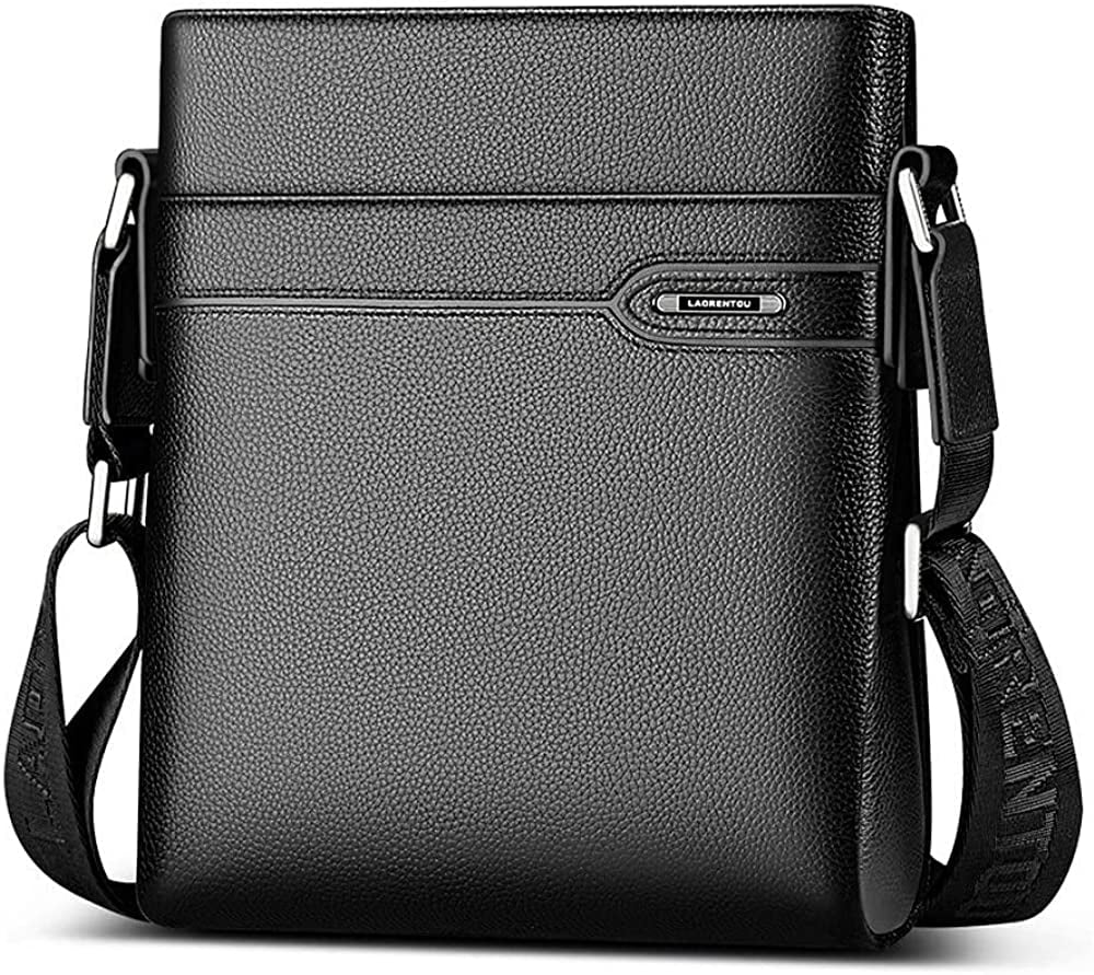 からの LAORENTOU Full Grain Leather BriefcaseLaptop Bag Messenger Bag for ...