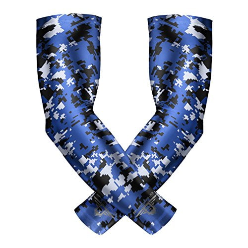 PICK YOUR NUMBER Football YOUTH LARGE Arm Sleeve CAMO ROYAL BLUE BLACK WHITE 