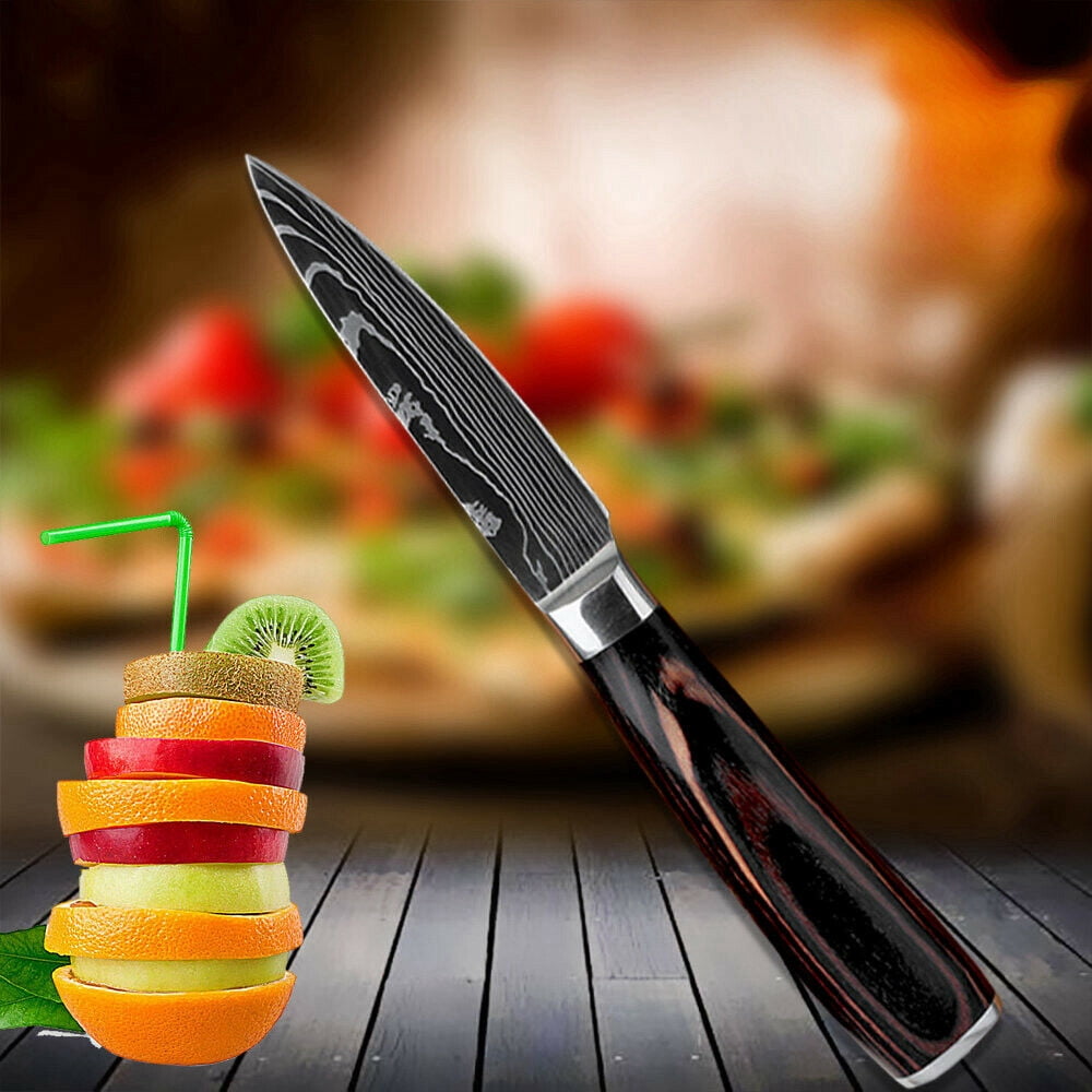 7 Inch Asian/Vegetable Cleaver, Black ABS Handle