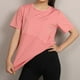 thumbnail image 5 of Blusa deportiva de gran tamaño, camiseta, ropa de yoga para mujer, camiseta holgada y transpirable de manga corta para correr, ropa de fitness, 5 of 5