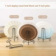 thumbnail image 4 of (2 pack)Iron Display Stand, Black Iron Easel Plate Display Photo Holder Stand, Cookbooks, 4 of 7