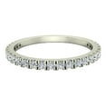 thumbnail image 5 of Stacking French Pave Set Diamond Wedding Band 0.38 CTW 18k White Gold (G,VS), 5 of 6