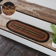 thumbnail image 4 of VHC Brands Heritage Farms, Stair Tread Non-Slip, Braided Jute, Rectangle, Red Black Tan. 8.5x27, 4 of 10