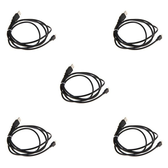 Sidaley Cable de carga negro de 1,5 metros reemplazo de cable de puerto Micro USB para controlador de juego 4 Type2 NO2