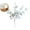 White, variant on Artificial Eucalyptus Garland Decoration – Faux Eucalyptus Branches, 13.4in Plastic Silk Fake Plant for Floral Arrangements and Bouquets