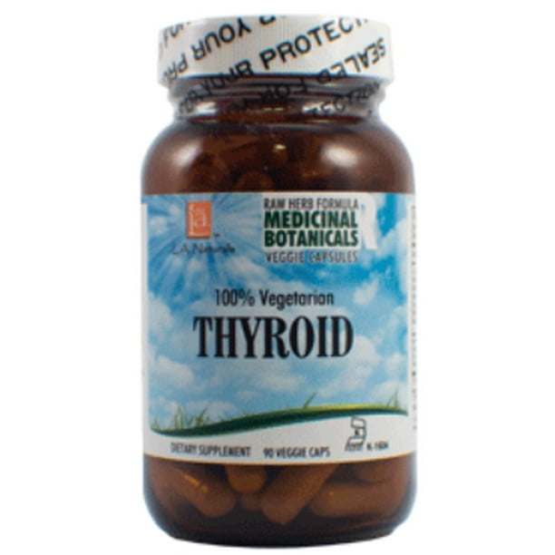L A Naturals Thyroid Raw Formula, 90 Ct
