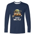 thumbnail image 4 of JOANKDMI Halloween Graphic T-Shirts for Men Long Sleeve Crewneck Funny Witch Broom Print Tops Casual Novelty Shirts for Fall Holiday Theme Party, 4 of 4