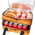 thumbnail image 5 of Thanksgiving Double Layered Insulated Refrigerated Lunch Bag with Two Compartments, Large Capacity, and Carry Handle - 7.1x11.4x16.1 Inches, 5 of 6