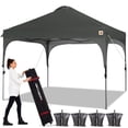 thumbnail image 2 of ABCCANOPY 10' x 10' Dark Gray Outdoor Pop up Canopy Tent Camping Sun Shelter-Series, 2 of 8