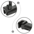 thumbnail image 3 of WEUVEB Car Back Seat Headrest Hooks Headrest Phone Holder Black Space-saving 1Set, 3 of 8