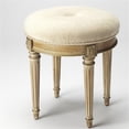 thumbnail image 2 of Beaumont Lane Vanity Stool in Light Brown and Driftwood Gray, 2 of 2