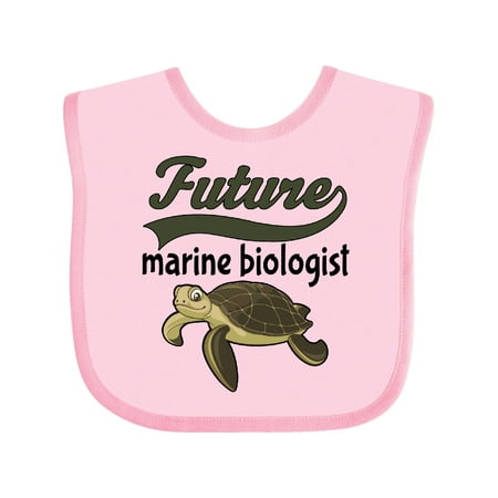 

Inktastic Future Marine Biologist Turtle Gift Baby Boy or Baby Girl Bib