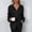 Black, variant on Ladies Casual Fashion Thick Solid Color Knit Cardigan Sweater Jacket Womens Long Sweaters Open Front Sweater Coat plus Girls Long down Coat Winter Jacket 3x Zip Front Coat Fuzzy Cardigans for Women