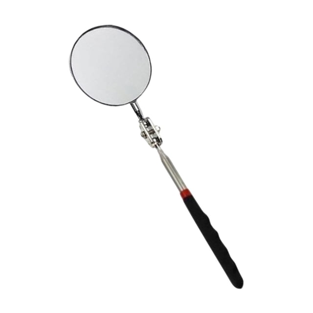 funtasica Telescopic Inspection Mirror Extendable Practical Sturdy 360 Degree Rotation 85mm