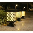 thumbnail image 4 of Luces solares de jardín impermeables para exteriores, luces de jardín para el hogar, Villa, césped, rejilla de panal (luces de colores)   JM, 4 of 5