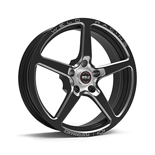 Weld Chevrolet Performance 1-Piece 18x6.0 / 5x120 BP / 2.7in. PCD Black Anodize Wheel - Non-Beadlock - 88B-1806N-GM