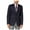 Blue - navy, variant on Ryan Seacrest Mens Modern-Fit Pinstripe Two Button Blazer Jacket, Blue, 46 Regular