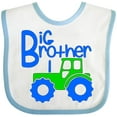 thumbnail image 3 of Inktastic Big Brother Tractor Boys Baby Bib, 3 of 4