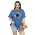 thumbnail image 3 of XCHQRTI Plus Size Daisy Women Tshirt Graphic Oversized Tees Short Sleeve Casual Tee, 3 of 9