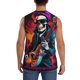 thumbnail image 4 of Fotbe Rock Skull Singer Men's Camiseta sin Mangas Estampada para Hombres, Playera Casual para Gimnasio, Entrenamiento, Playa-3X-Large, 4 of 7