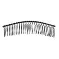 thumbnail image 3 of Peines de plástico para mujer, 30 dientes, peine lateral de metal, 37 x 108 mm/1,46 Negro, 3 of 9
