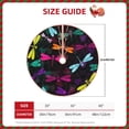thumbnail image 2 of Sikiie Colorful Dragonflies Nativity Christmas Tree Skirt, Jesus Christian Winter Holiday Tree Mat Decoration(30-48IN)30", 2 of 6