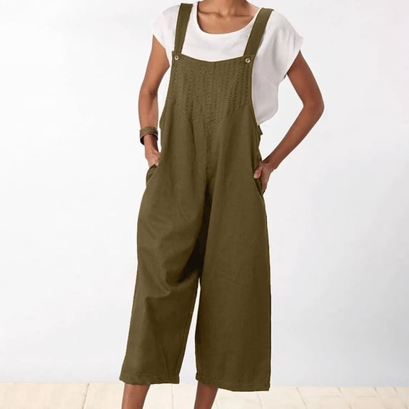 Vedolay Plus Size Rompers For Women Women's Scoop Neck Tank Tops Sleeveless Backless Bodysuit Jumpsuit Summer Tops,AG XXL