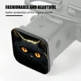 thumbnail image 3 of Hitch Cover Fits For 2-Inch Hitch,Vector Illustration Of Adorable Black Cat With Glowing Eyesrubber Trailer Hitch Cover Tube Plug Insert,Car Exterior Accessories, Receiver Tube Hitch Plug, 3 of 6