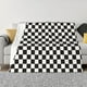 thumbnail image 1 of Fotbe Black and White Checkerboard Manta de Franela con Estampado, Manta Ultrasuave para Cama, Sofá, Auto, Hipoalergénica y Antibolitas-80"x60", 1 of 6