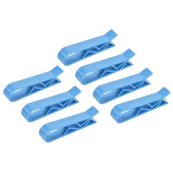 Clip de bolsa de basura Uxcell, clip antideslizante para cocina, paquete de 16, color azul