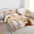 thumbnail image 3 of Homewish Retro Geometric Circle Full Size Comforter Sets,Tropical Botanical Plam Bedding Comforter Set,Beige Brown Bedding Sets For Girls Boys,Super Cozy Room Decor Reversible,3 Pieces, 3 of 8
