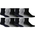 thumbnail image 4 of Yacht & Smith of 6 Pack Hospital Socks, Non-Skid Gripper Bottom Diabetic Slipper Socks, Mens Grippy Medical Sock, Wholesale Bulk, 4 of 6