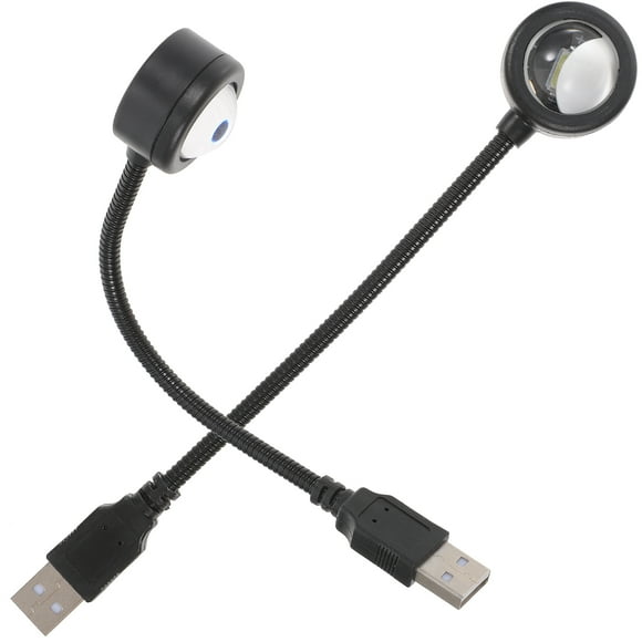 2 lámparas de proyección de atardecer con USB, luz nocturna para fiestas, iluminación para el hogar