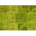 thumbnail image 1 of Ahgly Company Machine Washable Indoor Rectangle Patchwork Yellow Transitional Area Rugs, 2' x 4', 1 of 4