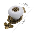 thumbnail image 5 of Joernso Ceramic Door Knob Solid Construction Multi-Layer Electroplating Punch-Free Vintage Multi-Color Ceramic Knob with Screw for Cabinets Cupboards Drawers, 5 of 8