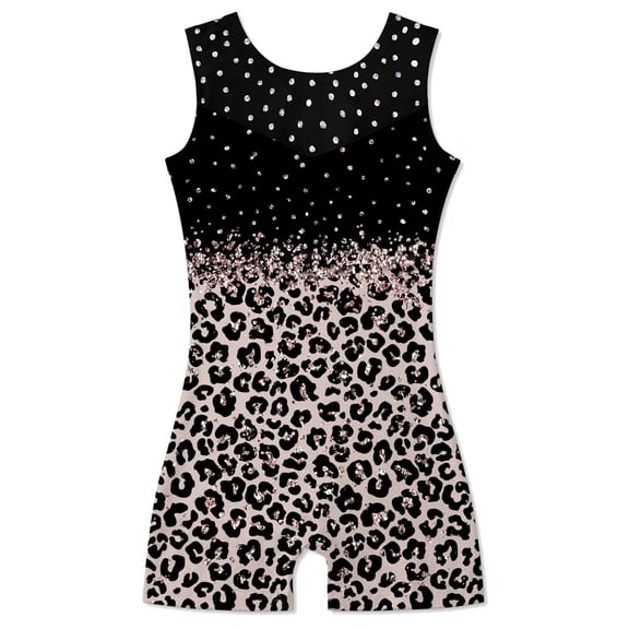 Gymnastics Leotards for Girls Toddler Unitard Biketard Clothes Cute Kid Dance Outfit 3-7T