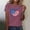 Hot Pink, variant on American Flag Shirts for Women: 4th of July T Shirt Funny USA Print Tees Patriotic Casual Short Sleeve Tops