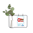 thumbnail image 1 of Omán bandera nacional Rojo patrón verde Jarrones colgantes de vidrio transparente Decoración Botella, 1 of 4