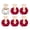 1 white 5 big red, variant on Set of 6 Bridal Party Hair Tie Bridesmaid Proposal Gifts Silk Like Fabric