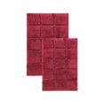 thumbnail image 2 of BNM Non-Slip Washable Bath Rug Set, 20" x 30", 24" x 36", Burgundy, 2 of 8