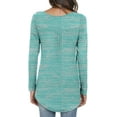 thumbnail image 3 of PPYOUNG Blouses for Women Pleated Long Sleeve Tunic Tops Dressy Casual Fall Button Down Shirts, 3 of 4