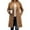 *Coffee, variant on Long Wool Coats for Women ,Notched Lapel Single Breasted Long Jacket,Winter Casual Trench Coat Outerwear Army Green,Womens Plus L