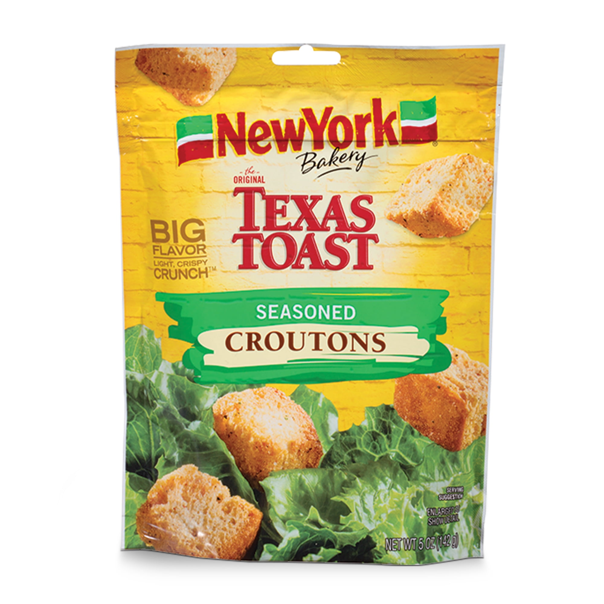 New York Bakery Texas Toast Seasoned Croutons, 5 oz Bag