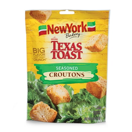 New York Bakery Texas Toast Seasoned Croutons, 5 oz Bag
